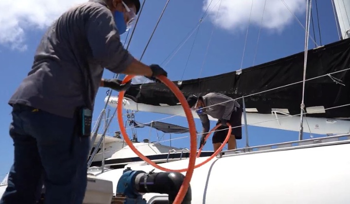 &nbsp;Sistema de extracción de aguas residuales.