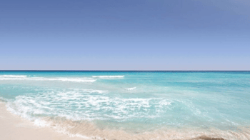 Cancun turquoise sea
