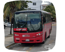 Cancun Public transportation Route 1 R1