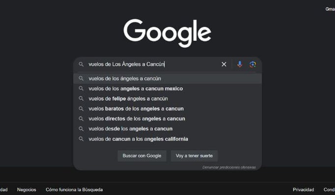 Vuelos de Google