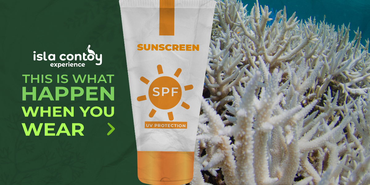 This happens when you use sunscreen