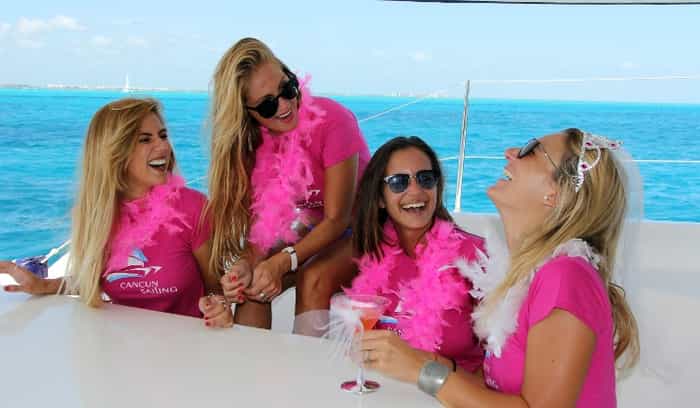 cancun bachelorette party in catamaran - isla mujeres - 09-1