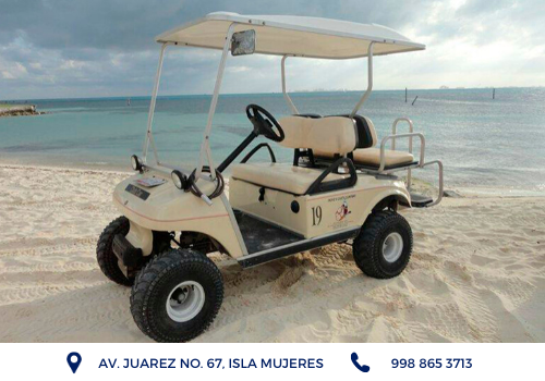 How much does it cost to rent a golf cart in isla mujeres?