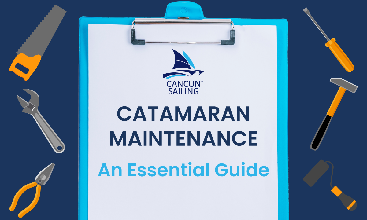 This is what a catamaran maintenance is like!