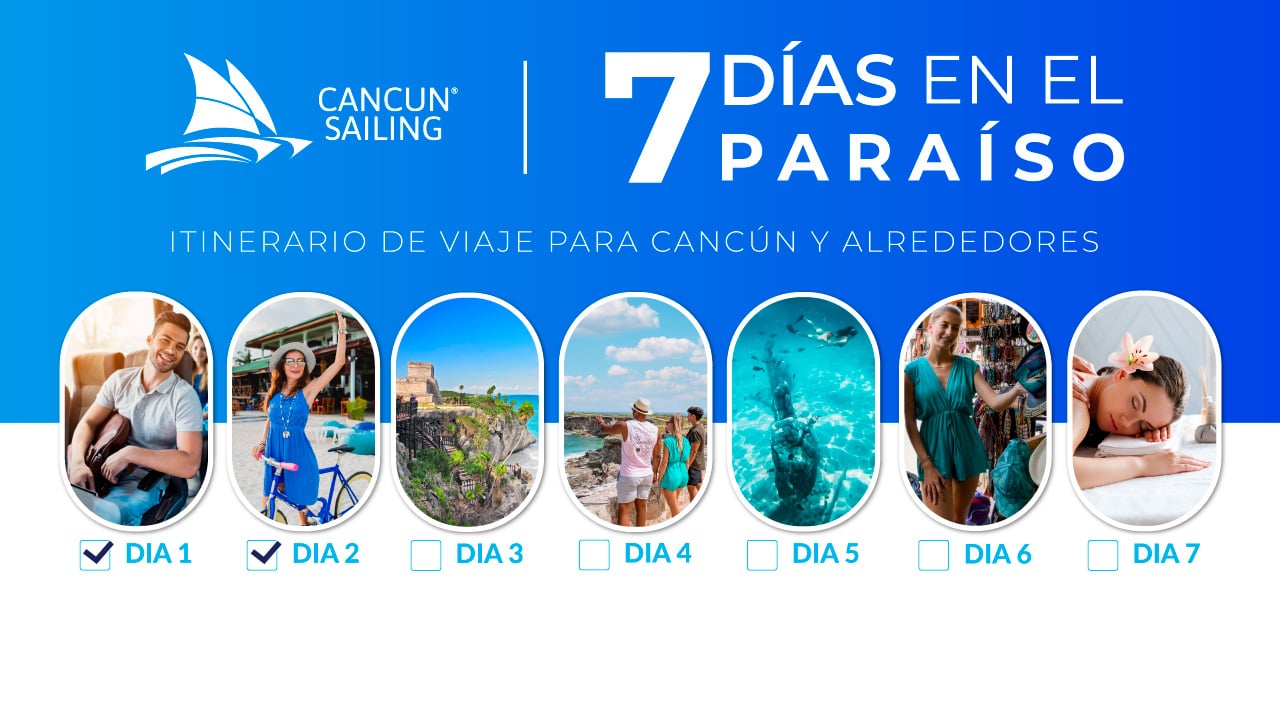 Itinerario y Guia de viajes - 7 días en Cancún
