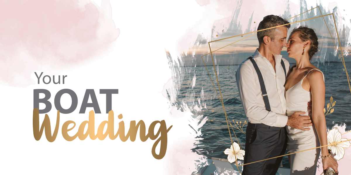 Plan your wedding in Cancun aboard a boat 💒
