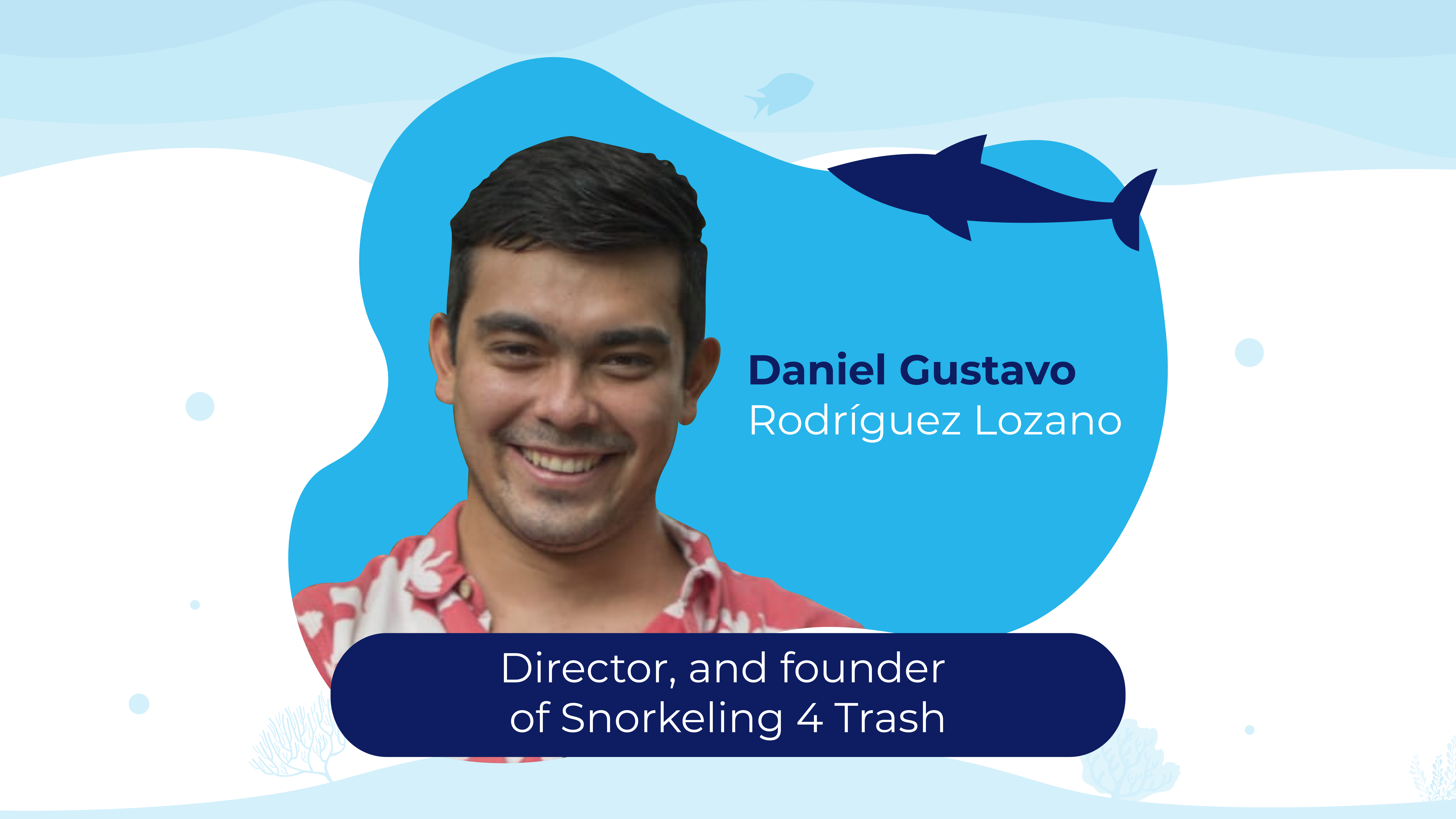 Daniel Rodríguez, fundador da iniciativa Snorkeling 4 Trash